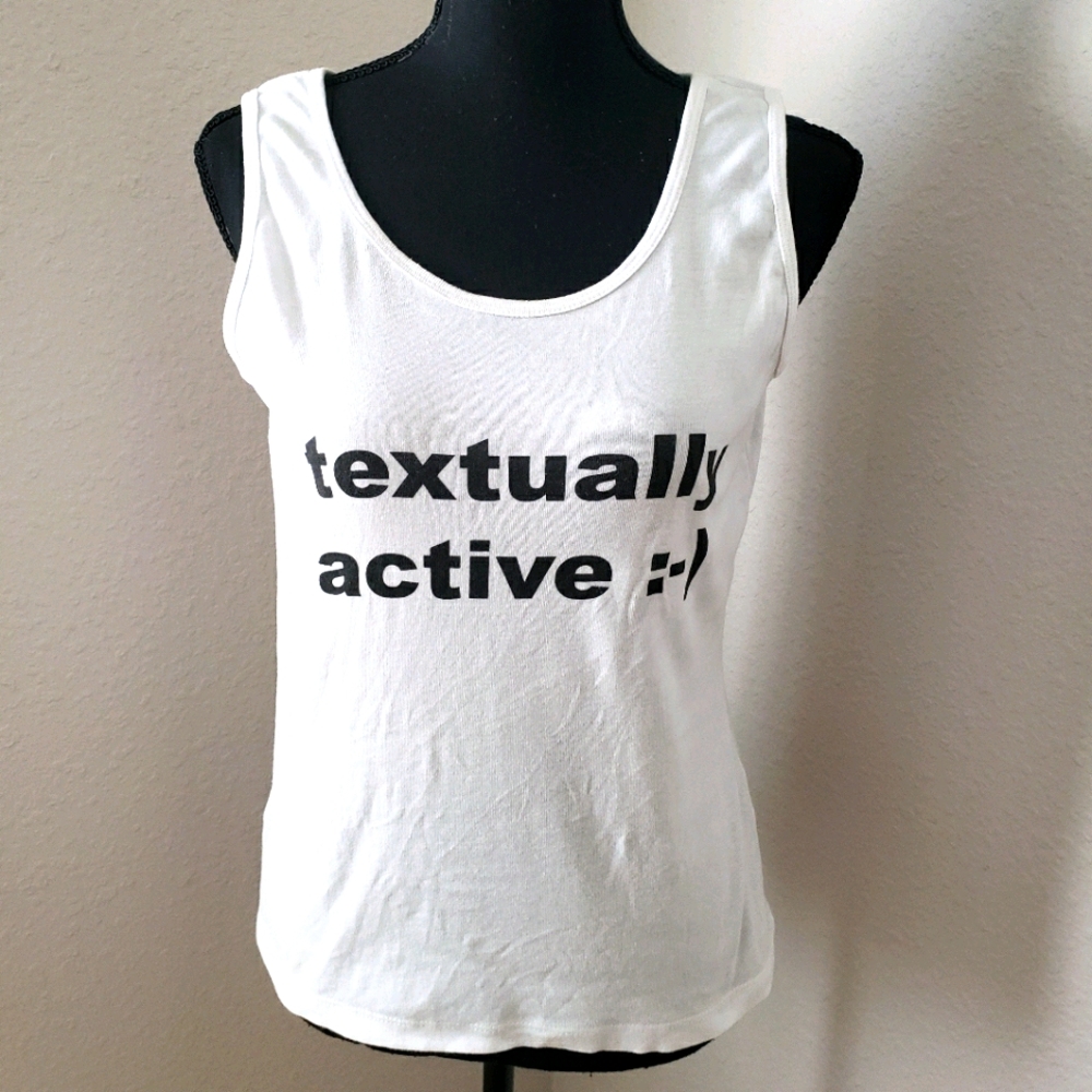 Textually Active :) Expression Tee